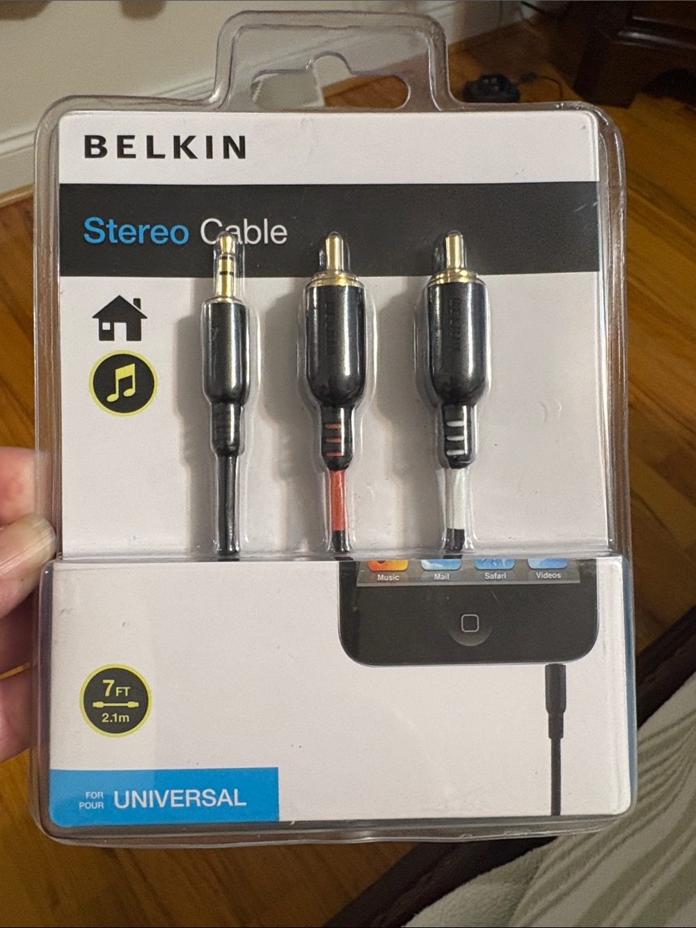 Belkin Black, Red and White Stereo Cable Adapter RCA to 3.5mm